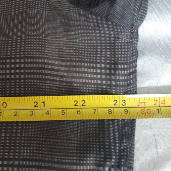 Calvin Klein SZ L Slim Fit Black/White Glen Check Men's Shirt ⚡️BUY 3 for $55⚡️ - Picture 9 of 14